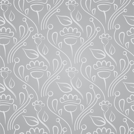 seamless background with flowersのイラスト素材