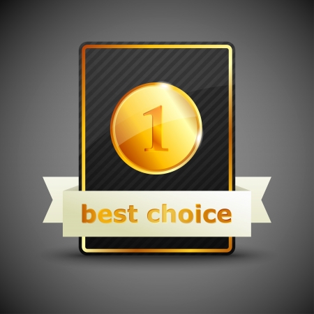 best choice illustration labelのイラスト素材