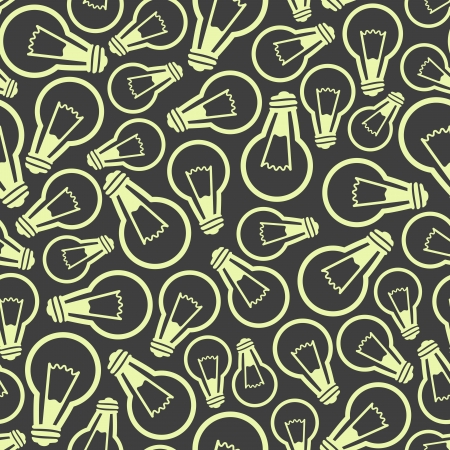 seamless background with light bulbs のイラスト素材