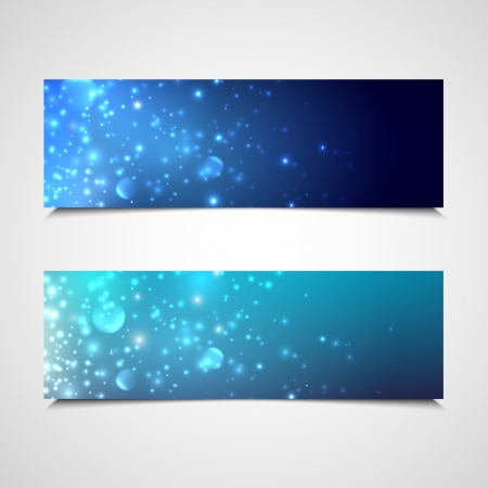 holiday banners with sparklesのイラスト素材