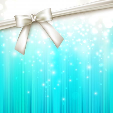 holiday blue background with white bowのイラスト素材