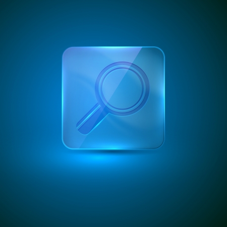 search icon  glass icon with magnifierのイラスト素材