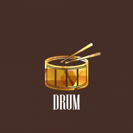 illustration with the diamond drum iconのイラスト素材