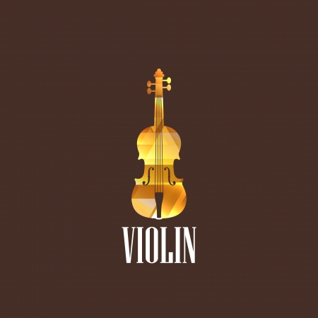 illustration with the violin iconのイラスト素材