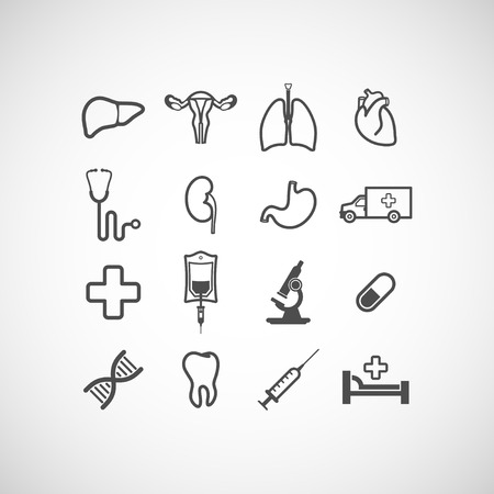 set of medical iconsのイラスト素材