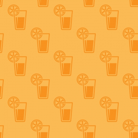 seamless glasses of juiceのイラスト素材
