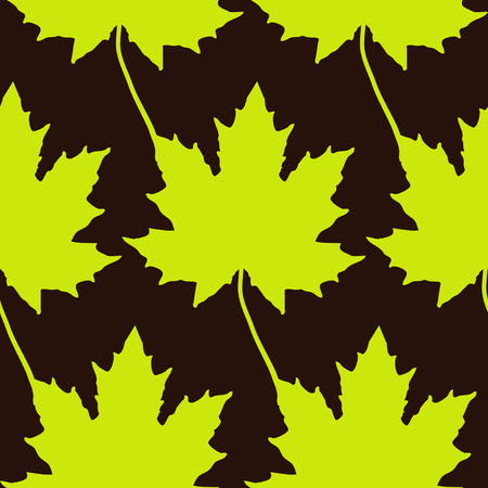 vintage floral autumn (fall) seamless pattern with maple leavesのイラスト素材