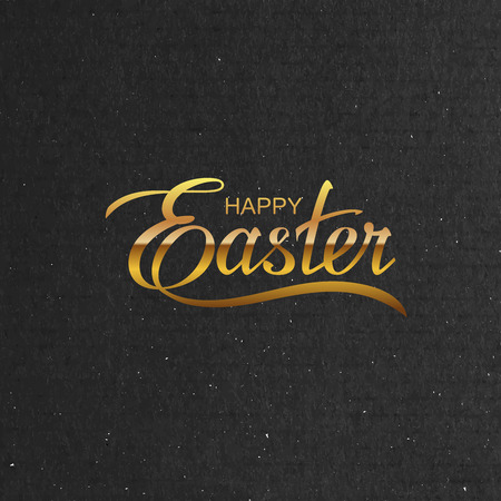 Happy Easter. Vector Illustration Of Holiday Religious Easter Letteringのイラスト素材