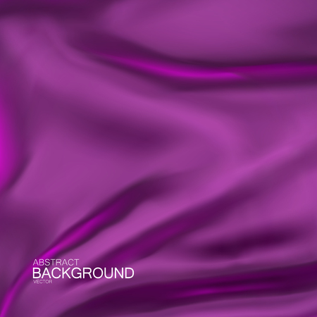 Purple silk fabric. Vector illustration with purple satin or silk fabric. Vector silk textileのイラスト素材