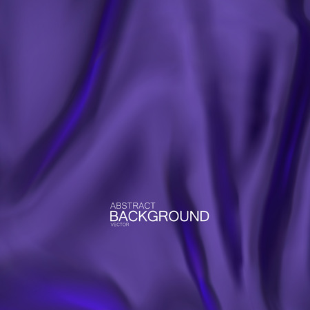 Blue indigo silk fabric. Vector illustration of blue indigo satin or silk fabric. Vector silk textileのイラスト素材