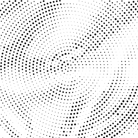 Halftone pattern. Vector illustration of textured halftone pattern. Radial halftone backgroundのイラスト素材