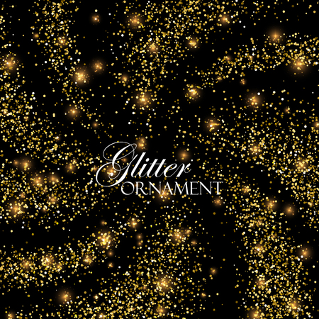 Golden Confetti Glitters.のイラスト素材