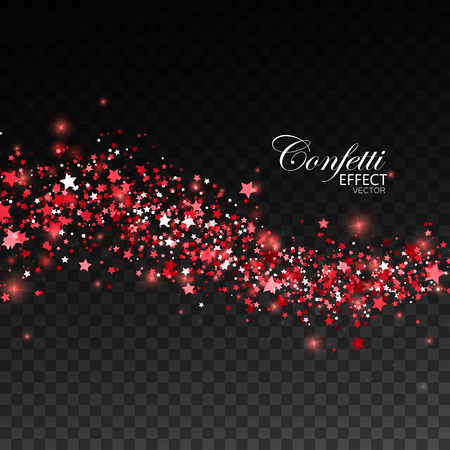 Glittering red stream of sparkles.のイラスト素材