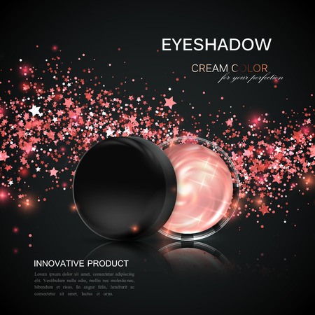 Cosmetics product ads.のイラスト素材