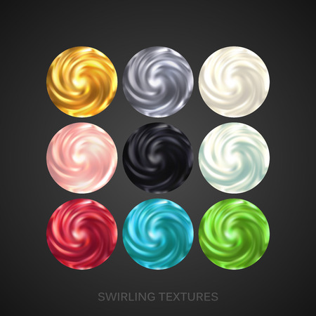 Creamy Swirling Patterns.のイラスト素材