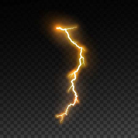 Thunderbolt or lightning visual effect for designのイラスト素材
