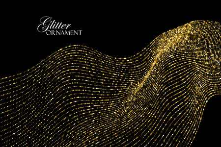 Luxury festive background with shiny golden glitters.のイラスト素材