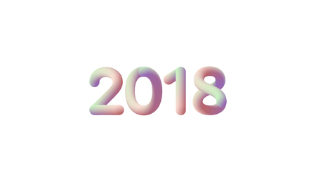 Happy new 2018 year.のイラスト素材