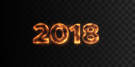 New Year 2018 vector illustrationのイラスト素材