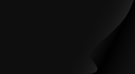 Black paper sheet with curled corner. Abstract background. Vector illustration. Ads banner backdrop.のイラスト素材