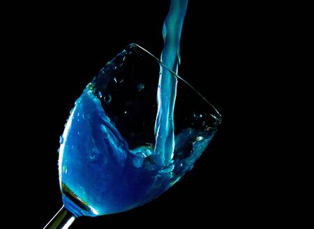 splashes in the glassの写真素材
