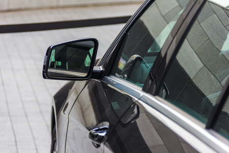 Details passenger luxury car close upの写真素材