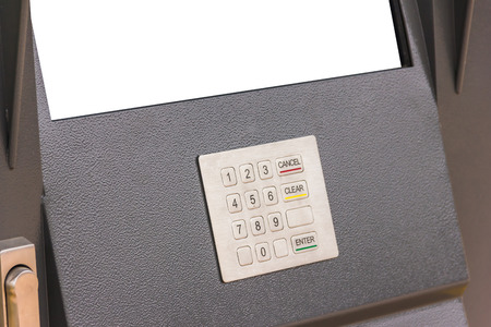 Keyboard self-service terminal closeupの写真素材
