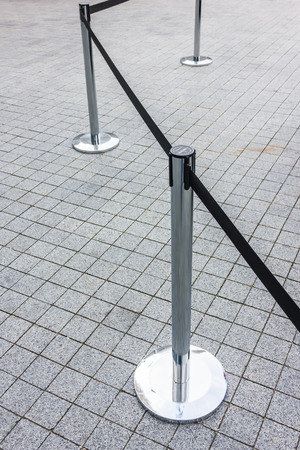 Fencing for a ban on entryの写真素材