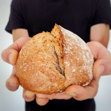 Some homemade breadの写真素材