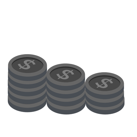 Coins iconのイラスト素材