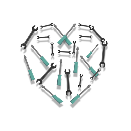 Heart of the toolsのイラスト素材