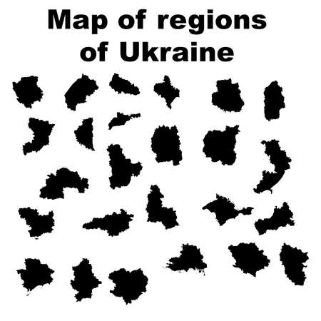 Map of regions of Ukraine. Vector illustrationのイラスト素材