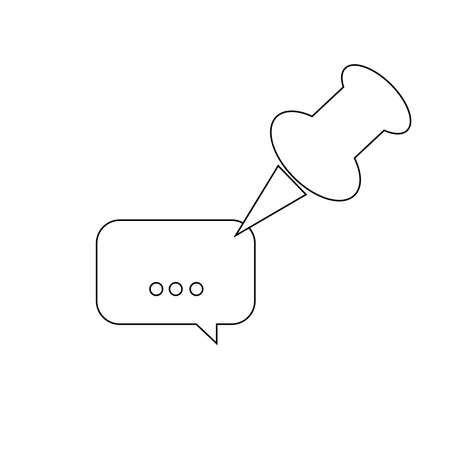 Chatting icon. Text in speech bubbleのイラスト素材