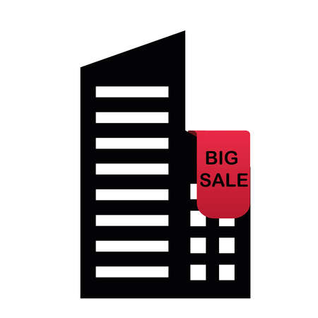 House discount vector icon. filled flat sign for mobile concept and web design. House sale glyph icon. Symbol,  illustration. Vector graphicsのイラスト素材