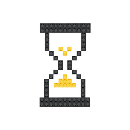 Pixel Sand Watch Icon from the constructorのイラスト素材