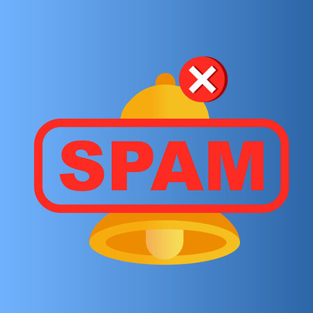 The concept of banning spam on push notificationsのイラスト素材