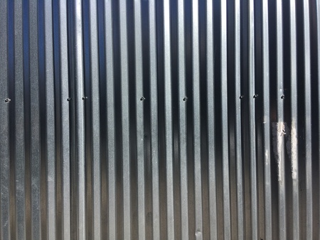 Corrugated iron wallの写真素材