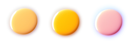 Nail polish (enamel) drops sample, isolated on whiteの写真素材