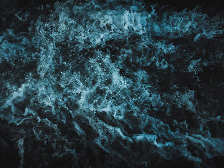 abstract blue water background texture for design and decoration, black and white