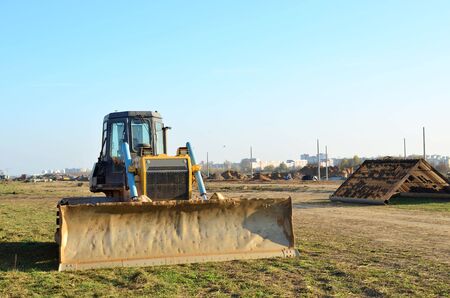 Track-type bulldozer, earth-moving equipment. Land clearing, grading, pool excavation, utility...