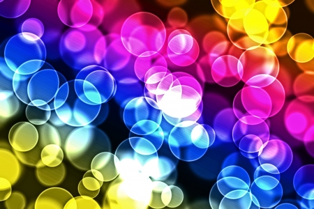 Coloured lightsの写真素材