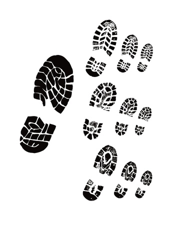 Shoe printの写真素材
