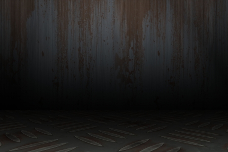 Dirty rusty roomの写真素材