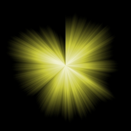 Yellow star burstの写真素材