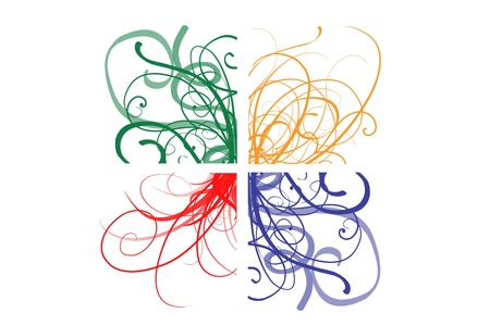 Swirl floral backgroundの写真素材
