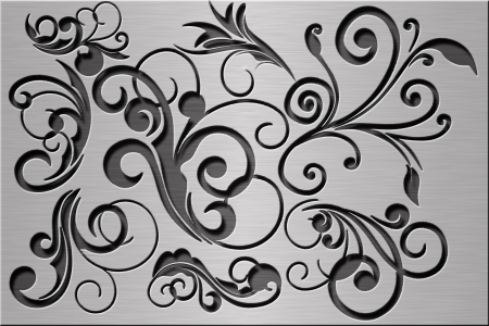 Metal swirlsの写真素材
