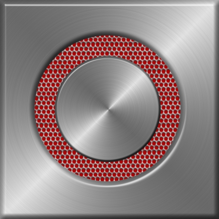 metal plate with circleの写真素材