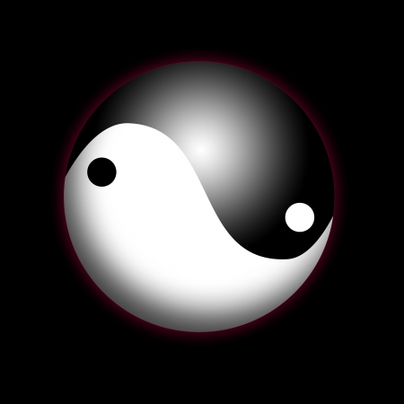 Yin and yangの写真素材