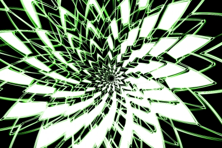 Abstract Green Flower の写真素材