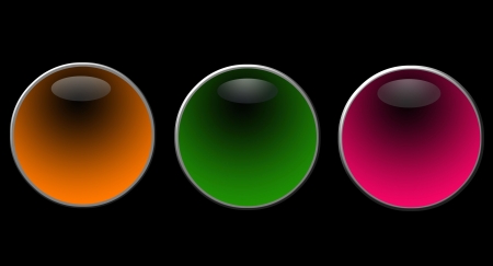 Glossy Buttons の写真素材